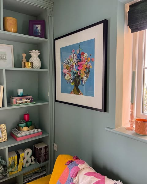 Painted Alcove Bookshelf