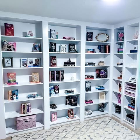 Corner Wrap-Around Bookshelf Wall